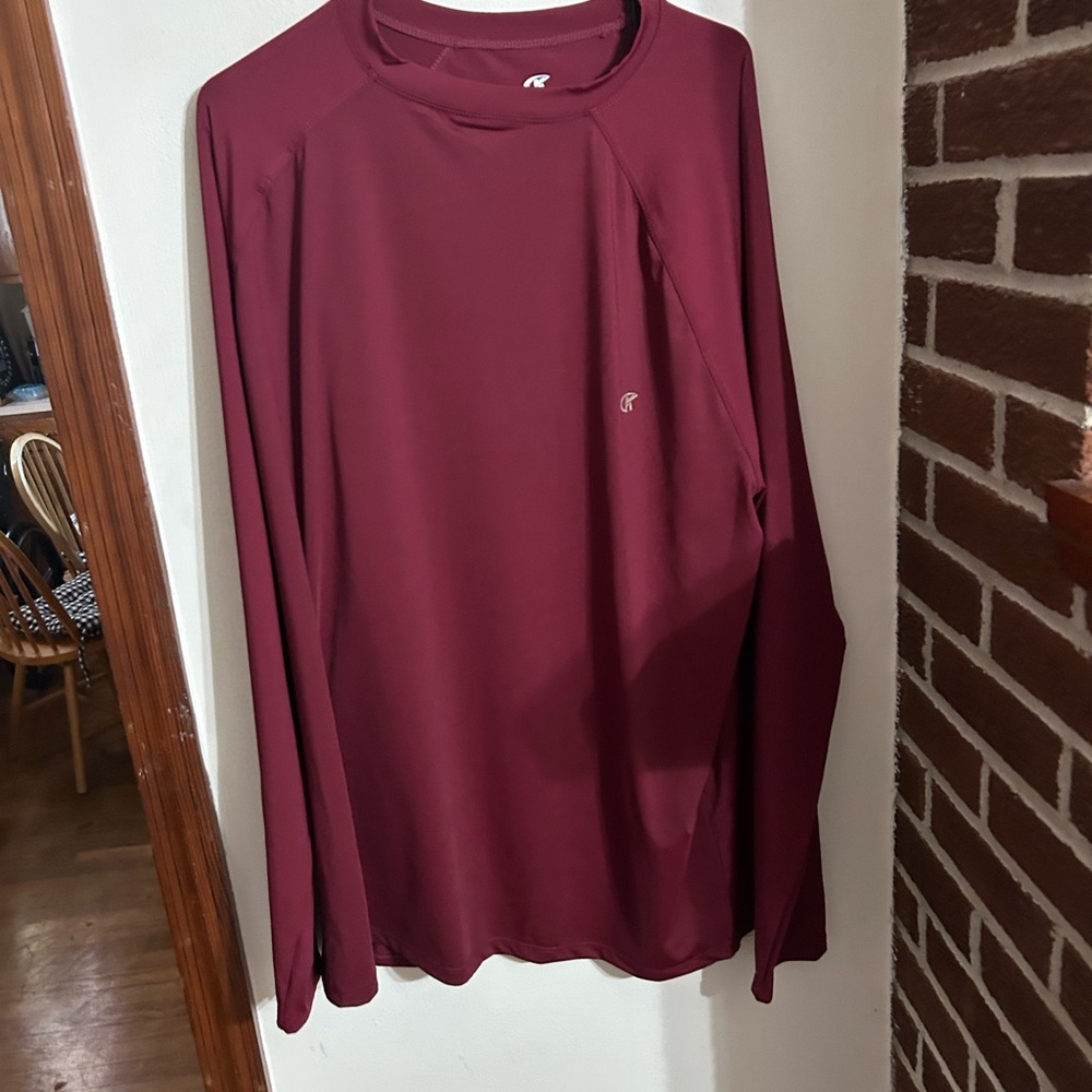 GK Men's Burgundy Long Sleeve Shirt